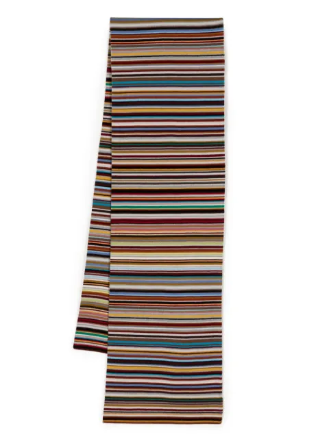 Paul Smith stripe-pattern virgin wool scarf Multicolour M1A150PTL541