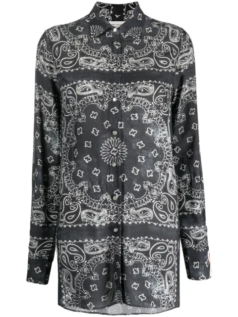 Golden Goose bandana-print shirt Grey GWP00819P001257