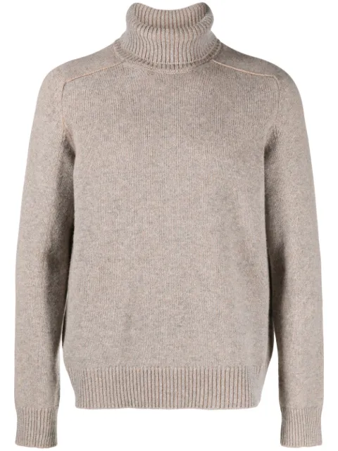 Zegna roll-neck cashmere jumper Neutrals UCK50A6120