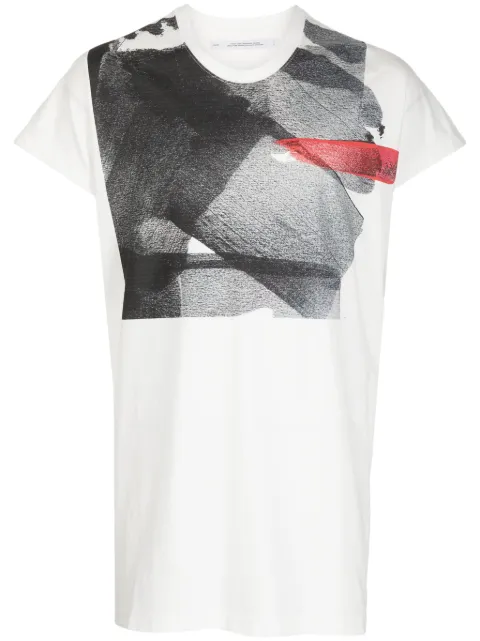 Julius graphic-print cotton T-shirt White 827CPM3OW