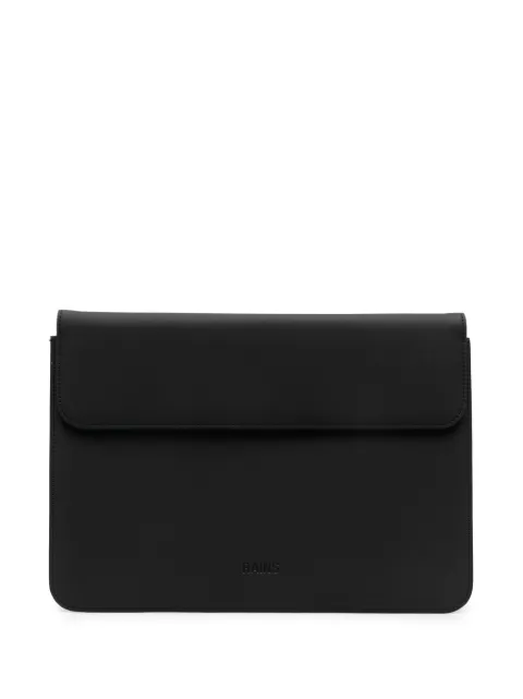 Rains logo-debossed 13″/14″ laptop portfolio Black 16530