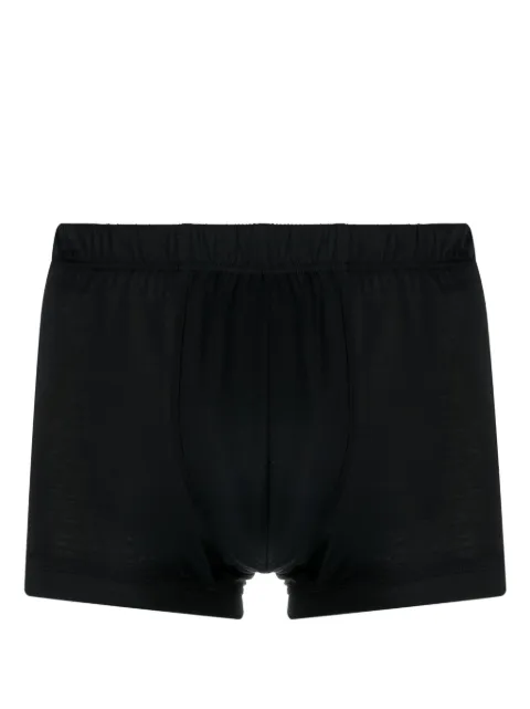 Hanro elasticated-waistband cotton boxers Black 073503