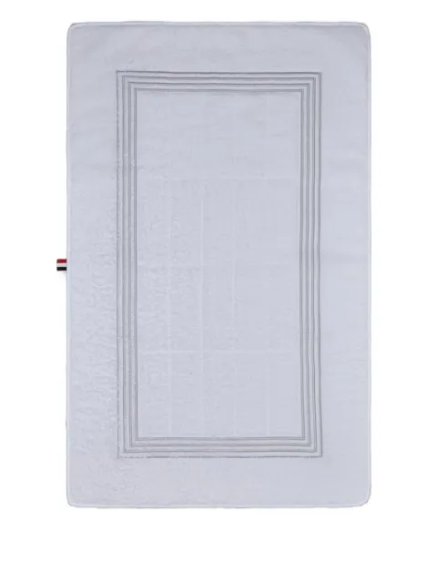 Thom Browne 4-Bar frette quilted bath mat White UXU071AF0486