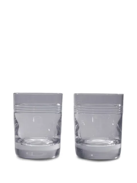 Thom Browne crystal 4-bar Baccarat whiskey glasses White UXU060AT0358