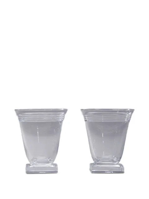 Thom Browne 4-bar Baccarat Yacht N.2 glasses White UXU062BT0358