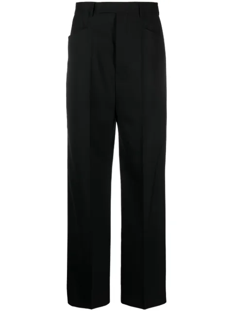 Rick Owens straight-leg wool tailored trousers Black RP02C1352ZL