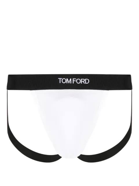 TOM FORD logo-waistband briefs White T4LC61040