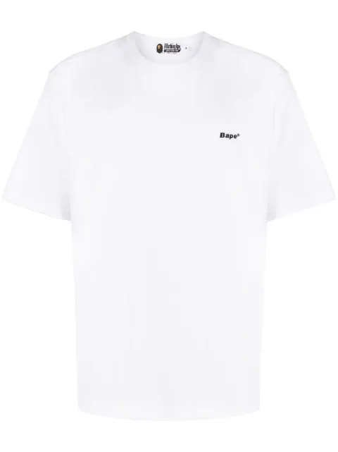 A BATHING APE® logo-patch cotton T-shirt White 0ZXTEM109017KWHX