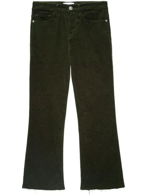 FRAME Le Crop flared cropped jeans Green LCMBRA820