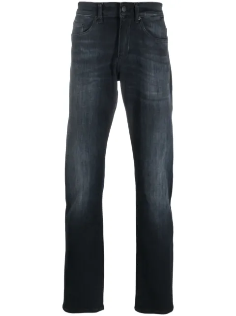 BOSS logo-patch cotton jeans Blue 50496986
