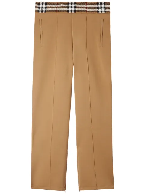 Burberry Check-trim joggings trousers Neutrals 8071863