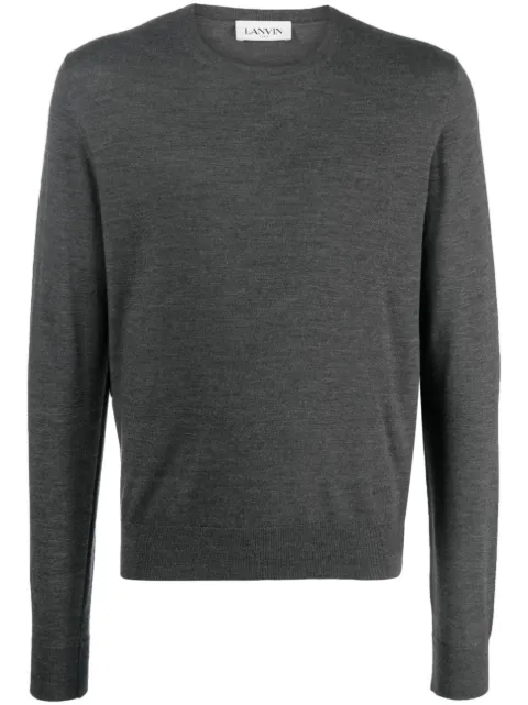 Lanvin crew-neck merino jumper Grey RMPO0008K200A23