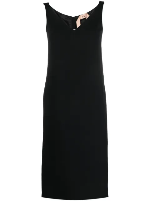 Nº21 ruched-strap midi dress Black H0115336