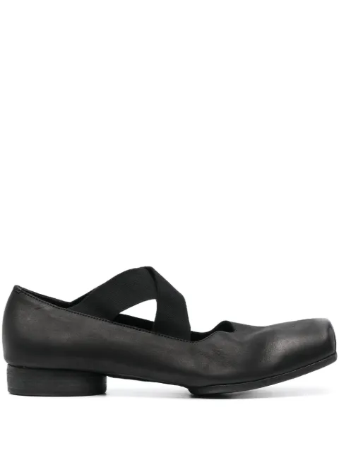 Uma Wang criss-cross ballet flats Black US9001