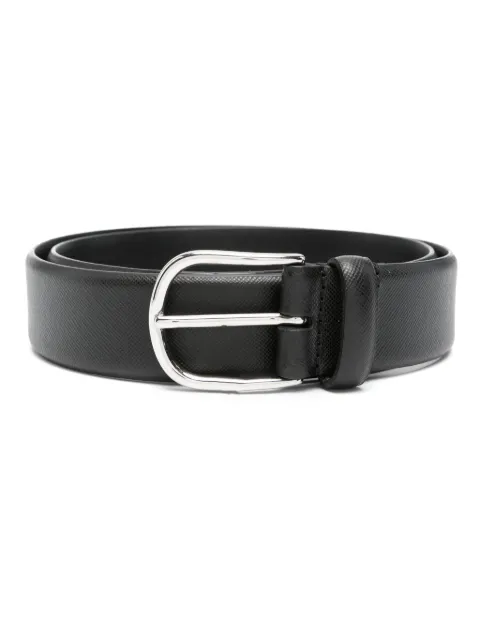 FURSAC Saffiano-leather belt Black FHACE00014