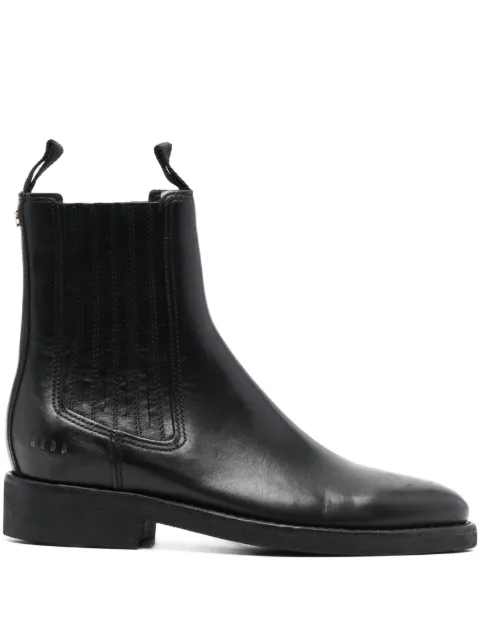 Golden Goose logo-charm leather boots Black GWF00540F004898