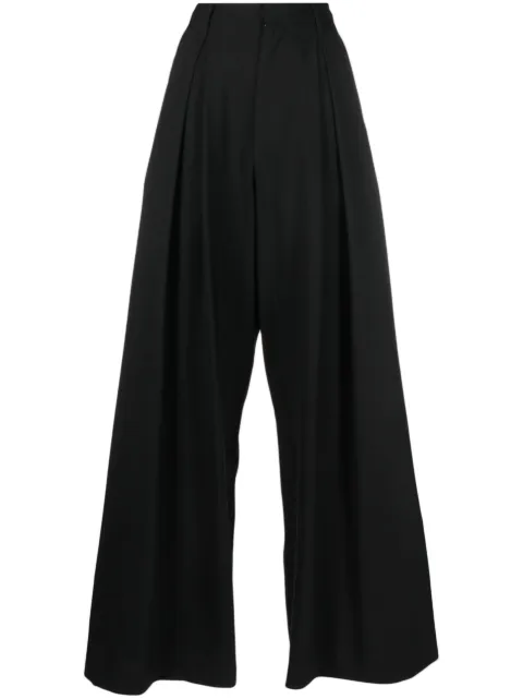 Giuseppe Di Morabito high-waist wool-blend trousers Black PF23071PA229