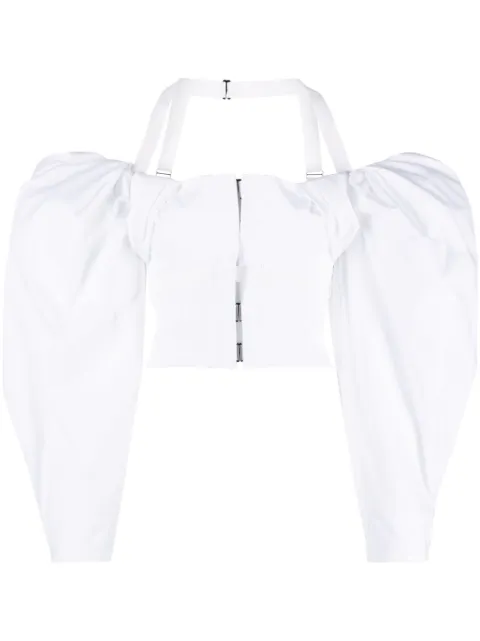 Jacquemus Le Haut Taffetas blouse White 233TO0681454100