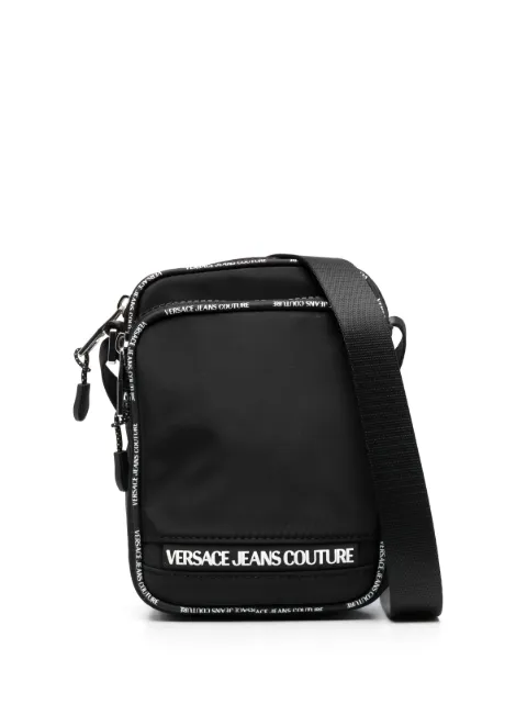 Versace Jeans Couture logo-tape messenger bag Black 75YA4B53ZS929
