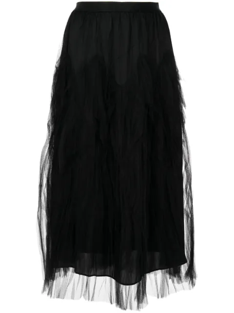 JNBY tulle high-waist skirt Black 5N7D14640