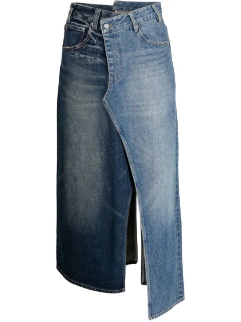 JNBY asymmetric denim skirt Blue 5N7D12250