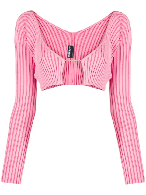 Jacquemus La maille Pralu cardigan Pink 213KN1082190