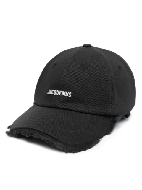 Jacquemus The Artichaut frayed-edge cap Black ACU00452AW00092