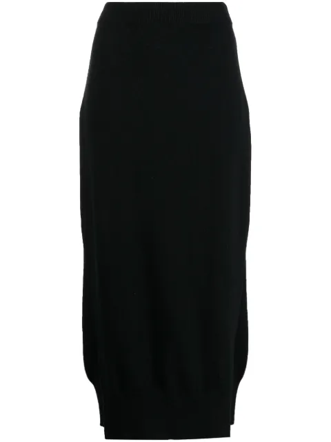 Barrie high-waisted knit skirt Black C159544