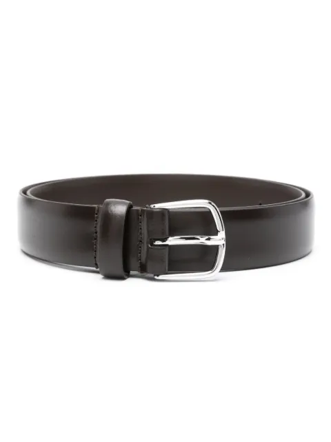 FURSAC smooth-grain leather belt Brown FHACE00012