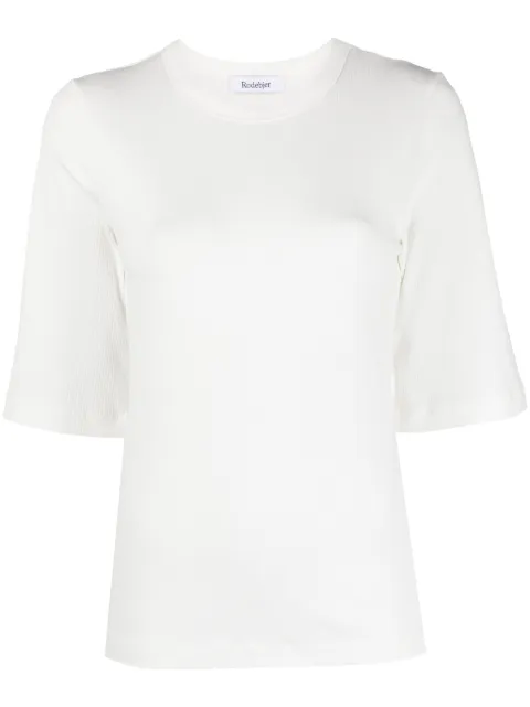 Rodebjer fine-ribbed organic cotton T-shirt White 2310230