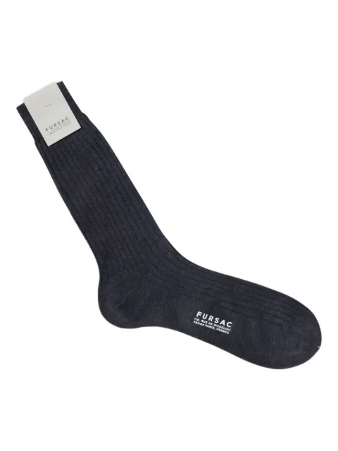 FURSAC ribbed cotton socks Grey FHABO00041