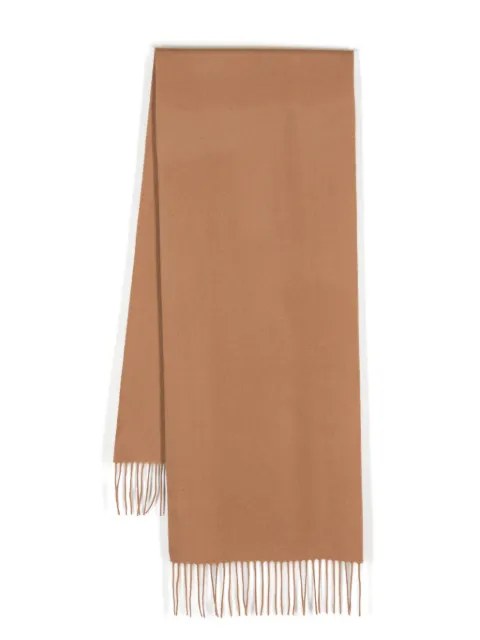 FURSAC fringed cashmere scarf Brown FHABO00040
