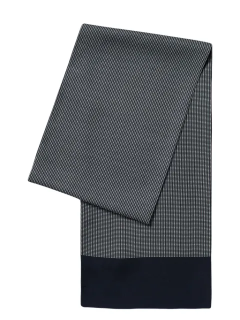 FURSAC patterned silk scarf Blue FHABO00037