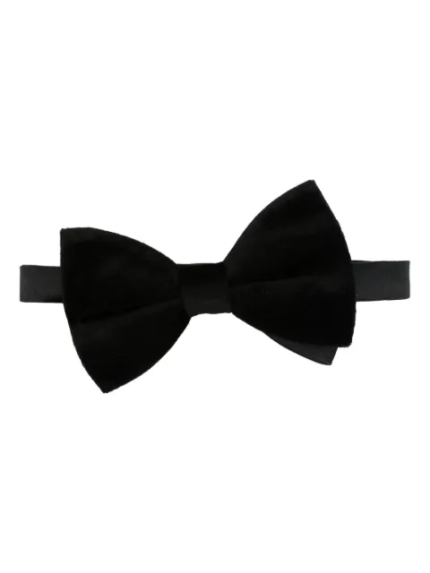 FURSAC adjustable velvet bow tie Black FHACR00033