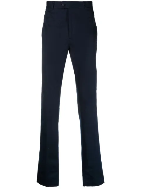 FURSAC slim-fit cotton gabardine chinos Blue FHPPA00028