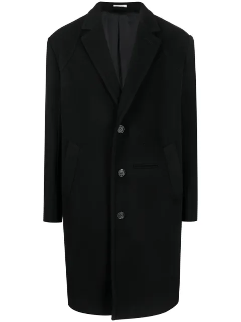 Alexander McQueen raglan sleeves wool-blend coat Black 758972QVV71