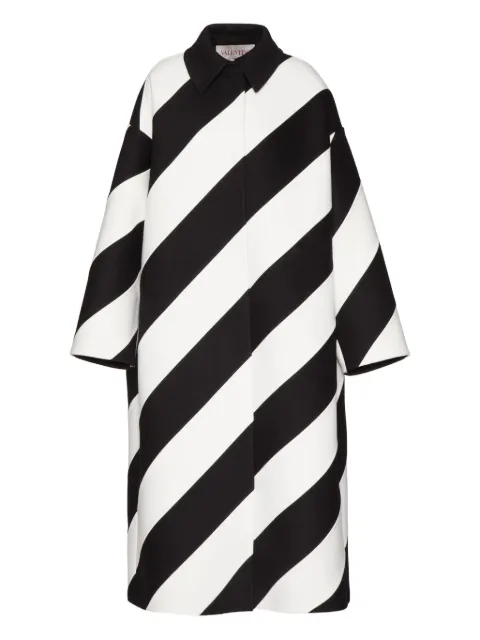 Valentino Garavani Compact Drap Strhype coat Black BCA6Y26JA