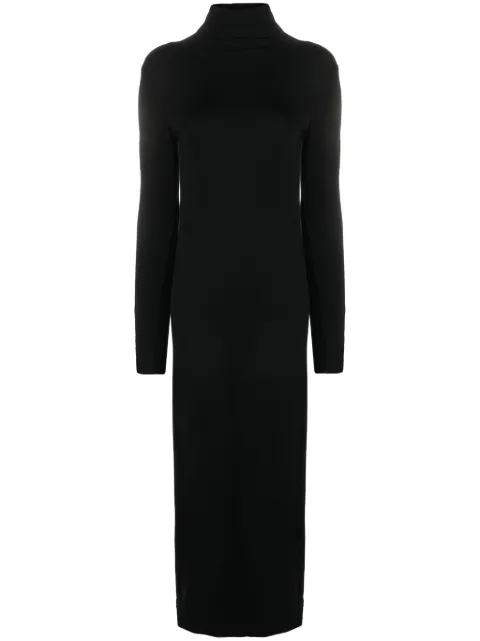 Thom Krom roll-neck jersey maxi dress Black WD55BLACK