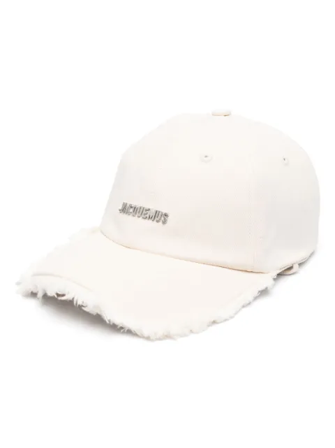 Jacquemus Artichaut frayed baseball cap Neutrals ACU00452AW00