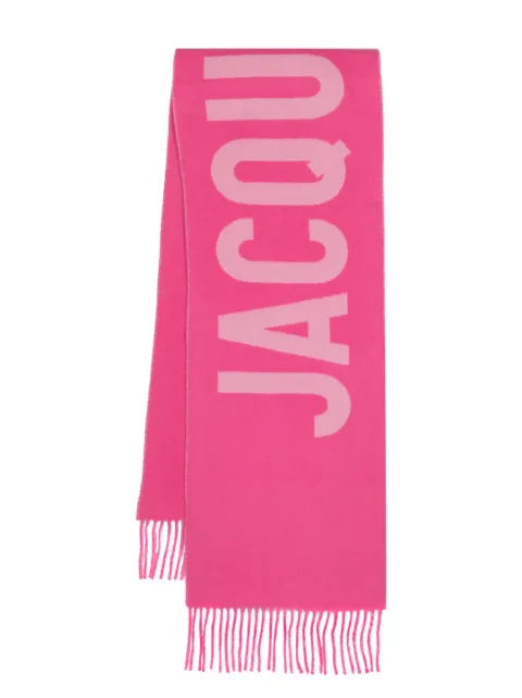 Jacquemus L'Echarpe Jacquemus virgin-wool scarf Pink ACU00435AOT4001