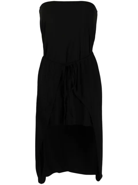 MM6 Maison Margiela layered-effect strapless dress Black S52DD0007S23565