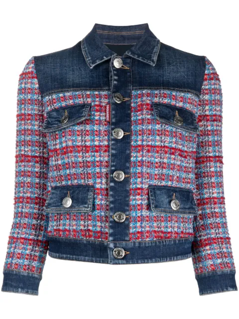 DSQUARED2 panelled denim jacket Blue S75AM1003S78154