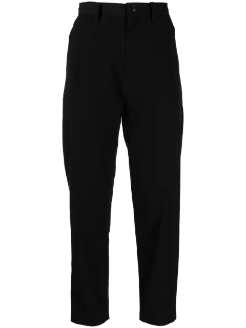 Y's high-waisted cropped trousers Black YUP05029