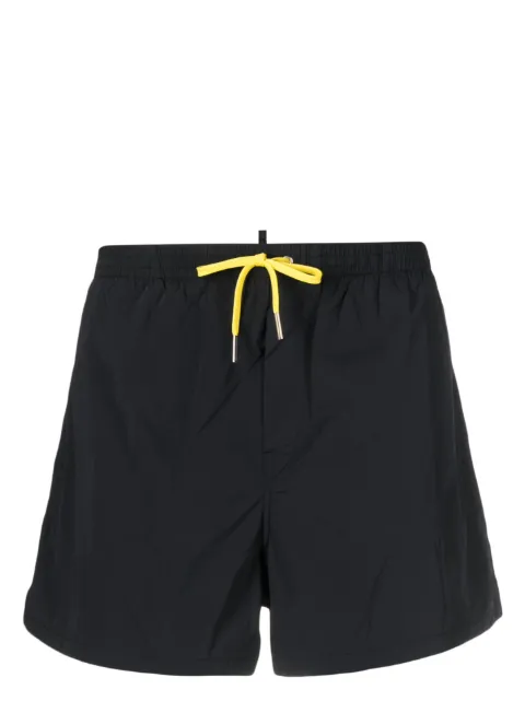 DSQUARED2 x Pac-Man logo-print swim shorts Black D7B645330ISA01