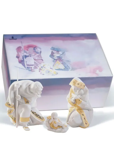 Lladró Mary Nativity porcelain sculpture set Neutrals 01007095