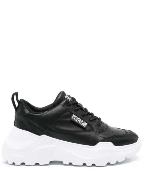 Versace Jeans Couture logo-patch low-top sneakers Black 75VA3SC2ZP307