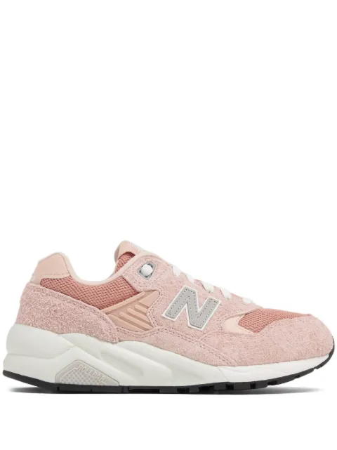 New Balance 580 logo-patch suede sneakers Pink MT580NV2