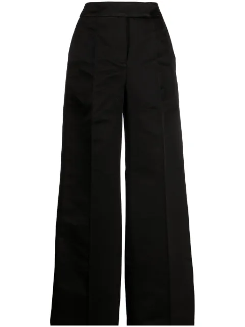 SA SU PHI Andrea high-waisted straight-leg trousers Black AW23303SWL