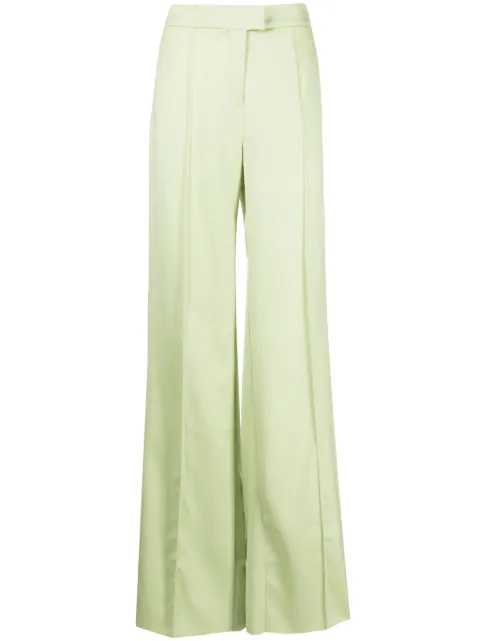 SA SU PHI Andrea straight-leg wool trousers Green AW23303WO