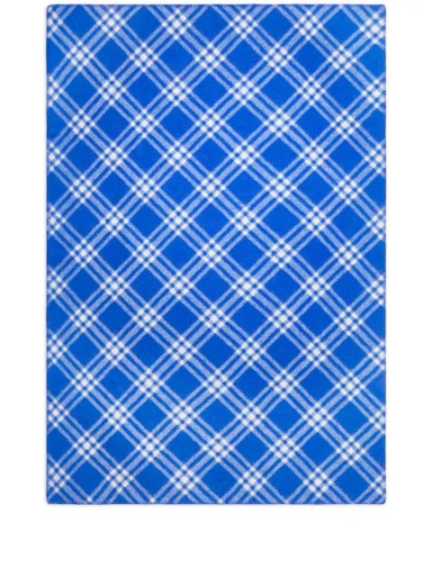 Burberry check-print wool blanket Blue 8075038